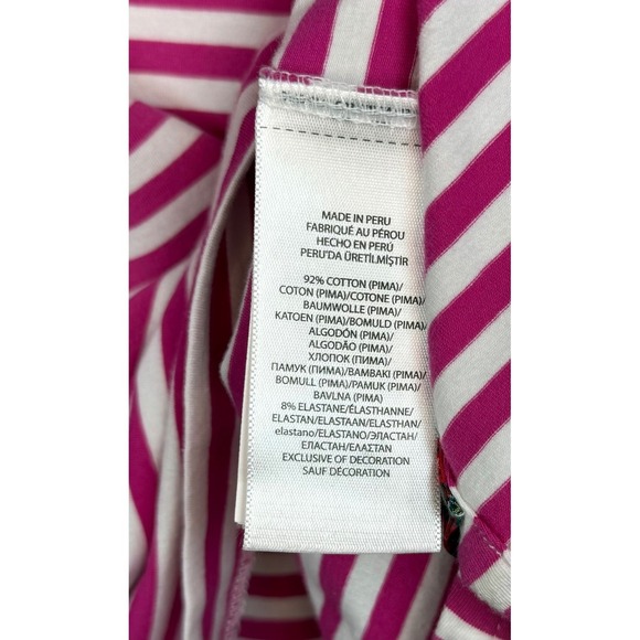 POLO GOLF Ralph Lauren Polo, Stretch Lisle, Sea Isle Course Magenta/White, Small - Picture 4 of 9